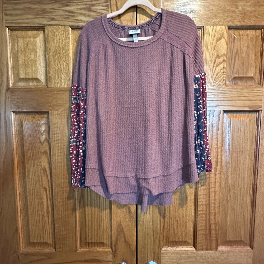 Knox Rose Women's Floral Long Sleeve Top